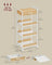 4-Tier Rolling Storage Trolley - Wood - Golden Oak - Includes Top Drawer and Lockable Castors