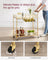 Bar Cart - Metal - Gold - With Wine and Glass Holders