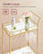 Drinks Trolley - 2 Mirrored Shelves - Gold - Metallic