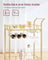 Drinks Trolley - 2 Mirrored Shelves - Gold - Metallic