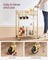 Drinks Trolley - 2 Mirrored Shelves - Gold - Metallic