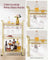Drinks Trolley - Metal - Gold - 3-Tier with Wheels and Handles