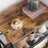 3-Tier Serving Trolley - Metal - Rustic Brown - Industrial Rolling Design