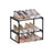 2-Tier Shoe Rack - Holds 3 to 6 Pairs - Metal - Black