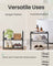 2-Tier Shoe Rack - Holds 3 to 6 Pairs - Metal - Black