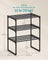 3-Tier Shoe Rack - Metal - Black - Stackable and Easy to Assemble