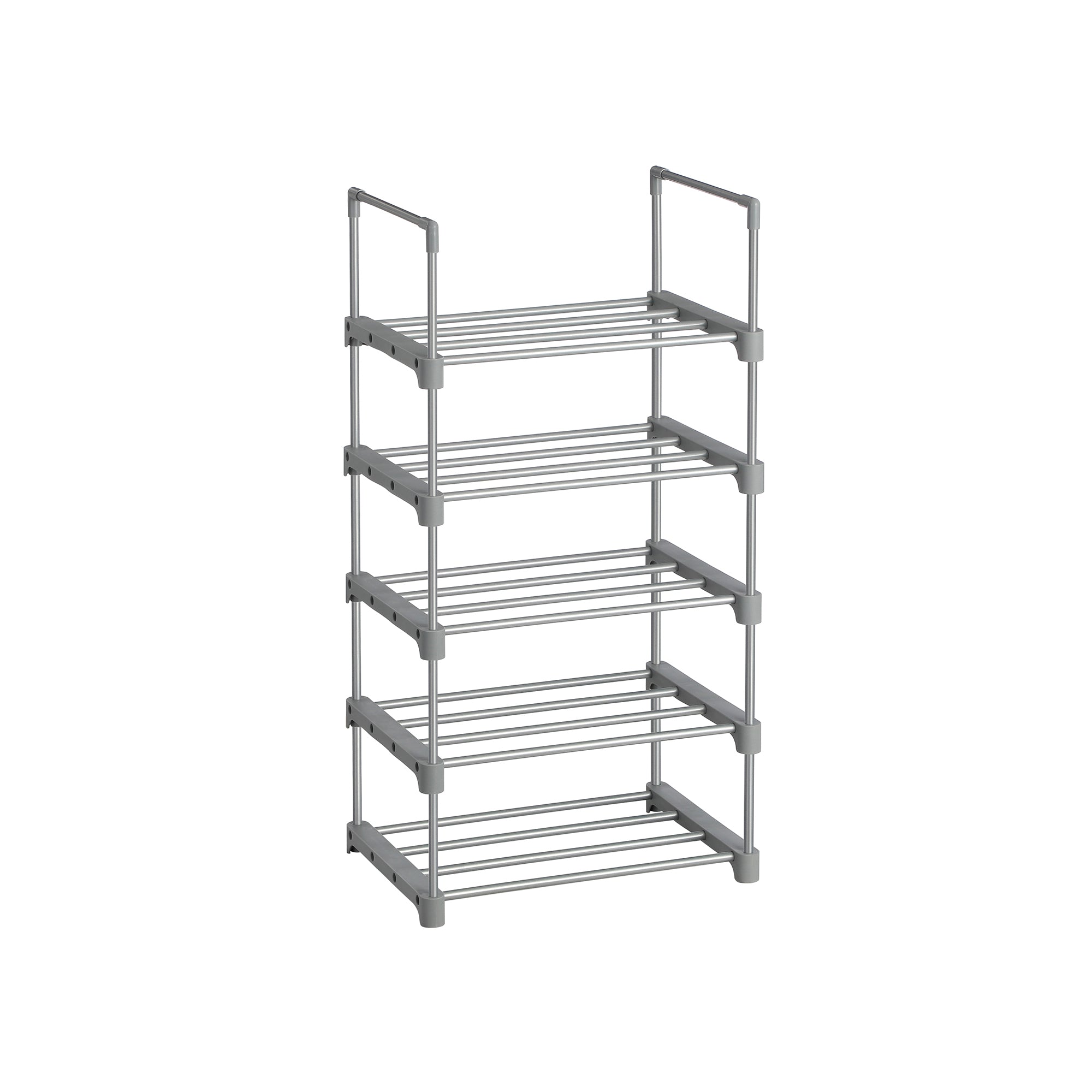 5-Tier Shoe Rack - Metal - Black - Safety First