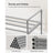 2-Tier Shoe Rack - Metal - Black - Holds Up to 10 Pairs of Shoes