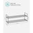 2-Tier Shoe Rack - Metal - Black - Holds Up to 10 Pairs of Shoes