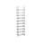 Shoe Rack - Metal - Grey - Height-Adjustable 10-Shelf Design