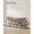 3-Tier Iron Shoe Rack - Black
