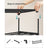 3-Tier Iron Shoe Rack - Black
