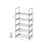 Set of 2 Stackable Metal Shoe Storage Organisers - Grey - Bedroom