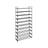 10-Tier Metal Shoe Rack - Holds Up to 50 Pairs - Black