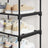 10-Tier Metal Shoe Rack - Holds Up to 50 Pairs - Black