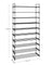 10-Tier Metal Shoe Rack - Holds Up to 50 Pairs - Black