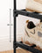 10-Tier Metal Shoe Rack - Holds Up to 50 Pairs - Black