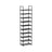 10-Shelf Shoe Rack - Iron - Black - Sturdy Support for Your Collection