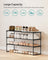 3-Tier Shoe Rack - Metal - Black - Stackable and Easy to Assemble