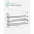 3-Tier Shoe Rack - Metal - Black - Stackable and Easy to Assemble
