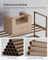 3-Tier Shoe Rack - Fits 16 to 20 Pairs - Metal - Walnut Brown - Strong and Reliable Structure