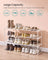 3-Tier Shoe Rack - Metal - Black - Stackable and Easy to Assemble
