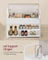 Shoe Bench - Wood - Rustic Brown - Inner Storage with Convenient Handles