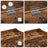 Storage Chest - Wood - Rustic Brown - Safety Hinges