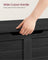 Storage Chest - Engineered Wood - Ebony Black - Safety Hinges