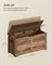 Storage Chest Blanket Box - Wood - Honey Brown - with 2 Safety Hinges