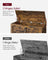Storage Chest Blanket Box - Wood - Rustic Brown - with 2 Safety Hinges