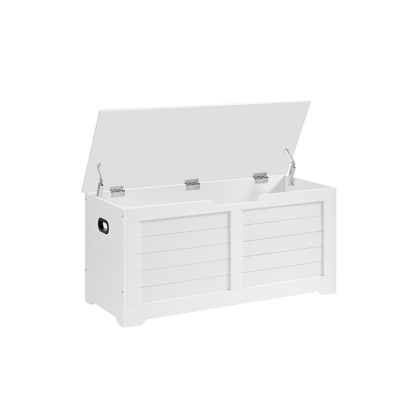Storage Bench - Engineered Wood - Matte White - Safety Hinges