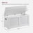 Storage Bench - Engineered Wood - Matte White - Safety Hinges