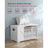 Storage Bench - 40 x 80 x 46 cm - Matte White - Multi-functional Toy Chest and Shoe Organizer with Safety Hinges