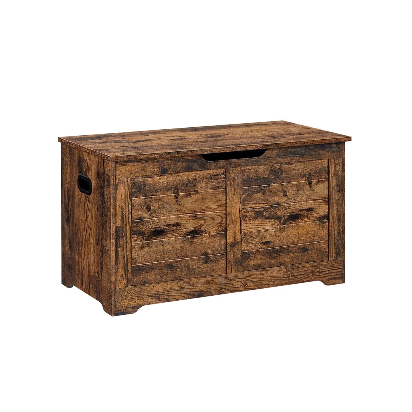 Storage Chest - Wood - Rustic Brown - Safety Hinges