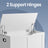 Storage Chest - Wood - Cloud White - With Safety Hinges and Storage Bench Functionality