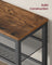 3 Tier Shoe Rack Bench - 11"D x 29.5"W x 19.7"H - Steel - Raised Edges