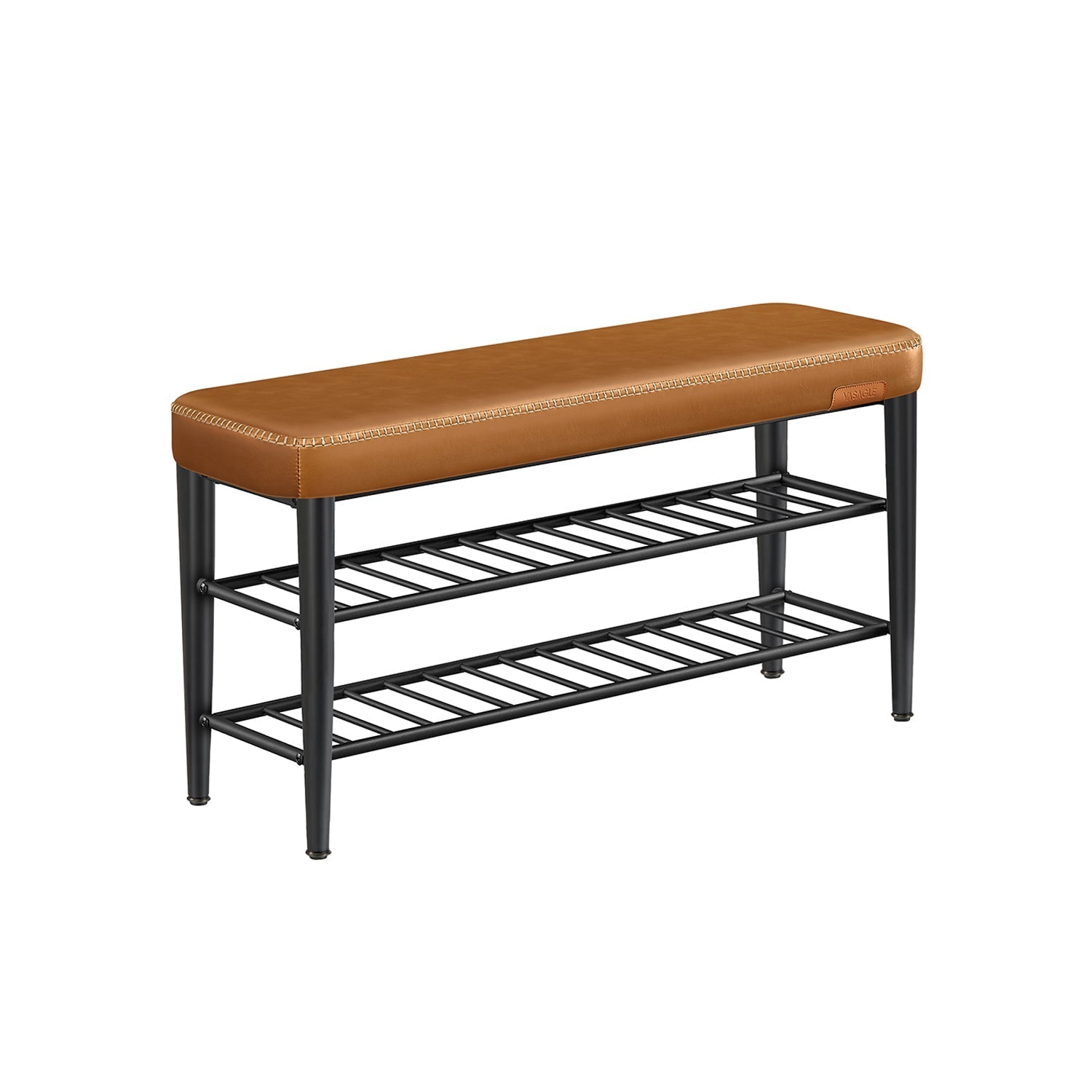 Shoe Bench - Synthetic Leather - Brown
