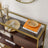Sideboard - Glass - Chocolate Brown - Sliding Door and Open Shelf