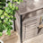 Standing Cabinet - Wood - Greige and Black - Multi-functional Storage with Louvred Doors