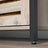 Standing Cabinet - Wood - Greige and Black - Multi-functional Storage with Louvred Doors