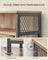 Kitchen Cupboard - Engineered Wood - Rustic Brown and Black - Sliding Barn Door with Adjustable Shelf