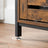 Floor Cabinet - Steel Frame - Rustic Brown and Black