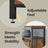 Buffet Cabinet - Wood - Rustic Brown and Black - Sliding Barn Doors and Adjustable Shelves