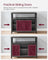 Sliding Barn Door Sideboard - Wood - Stone Grey & Ink Black