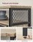 Sideboard - Wood - Turquoise - Adjustable Shelf with Sliding Barn Doors