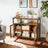 Sideboard - Wood - Rustic Brown and Black - Ideal Dimensions