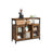 Sideboard - Wood - Rustic Brown and Black - Ideal Dimensions