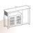 Sideboard - 3-Door Storage Cabinet - Wood - Rustic Brown and Black