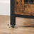 Storage Sideboard - Wood - Rustic Brown and Black
